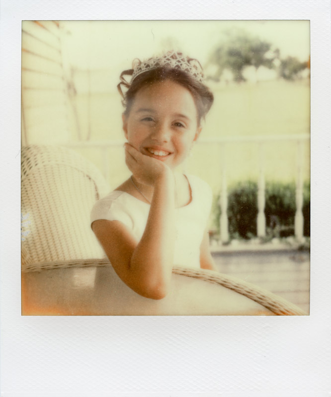 - "Hannah Rae" aka the Flower Girl - SX-70 - Impossible Project PX-70 COOL