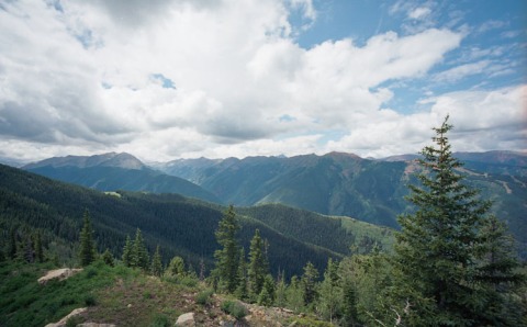The view from The Sundeck on Aspen Mountain - Leica M2 - Voigtlander 15mm - Ektar 100