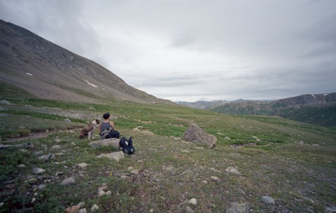 Taking a break on Lost Man Trail - Leica M2 - Voigtlander 15mm - Ektar 100