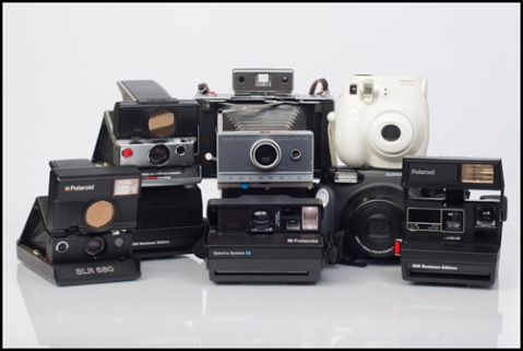 - A variety of cameras that shoot instant film -